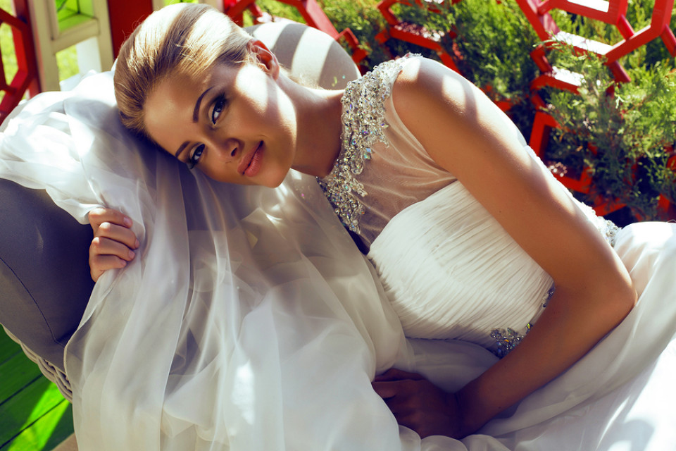 Luxuriöses Brautkleid