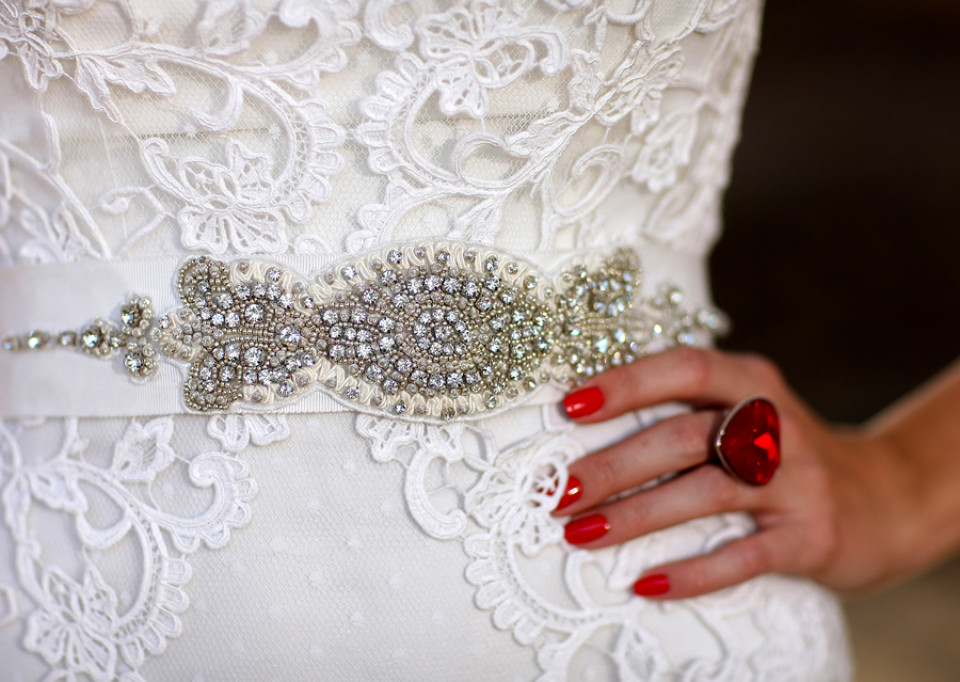 Vintage-Hochzeitskleid